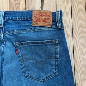 Levi Strauss Co 511 Straight‎ Jeans Mens W34 L29 Blue Wash Denim casual everyday